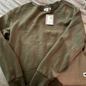 Brand new Army green crop hoodie!